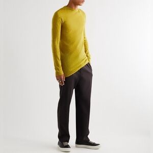 Rick Owens Yellow Crewneck Sweater